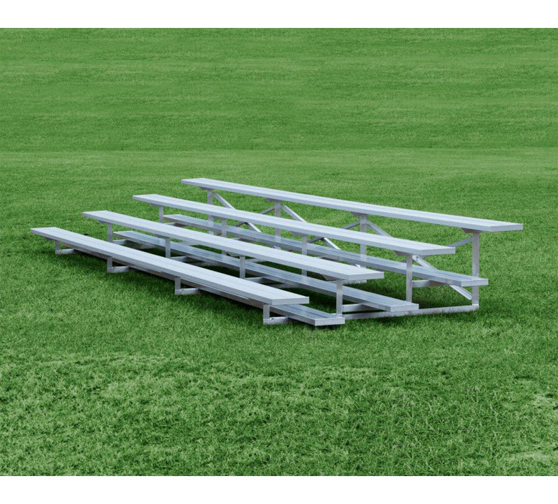 Highland Products 4 Row Aluminum Bleachers Bench Wayfair